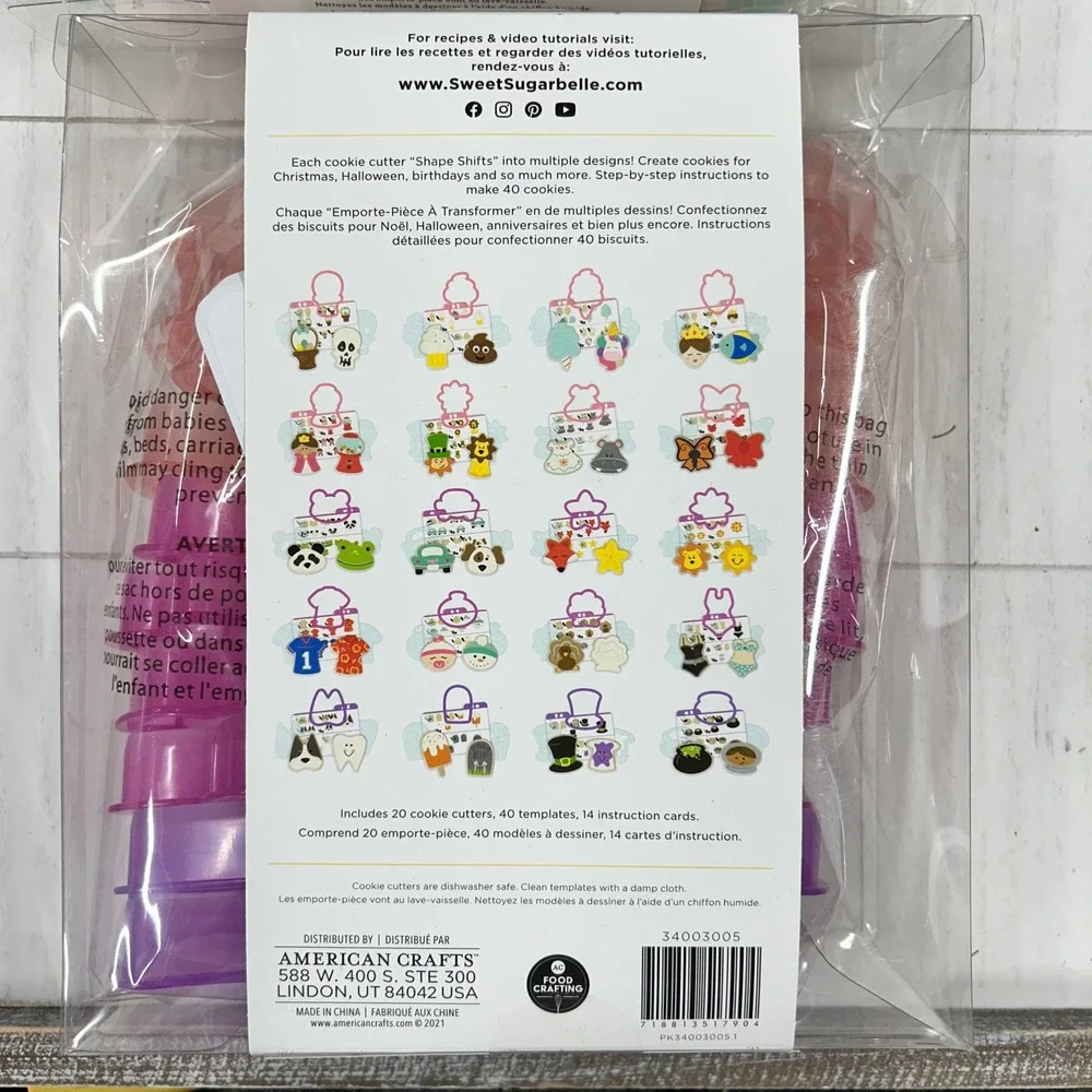 Sweet Sugarbelle Shape Shifters‎ Cookie Cutter Set 2-Piece Bundle Baking Shapes